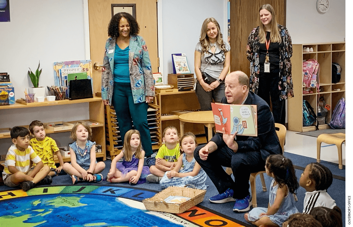 Governor Jared Polis saw his universal preschool program become law in 2022.