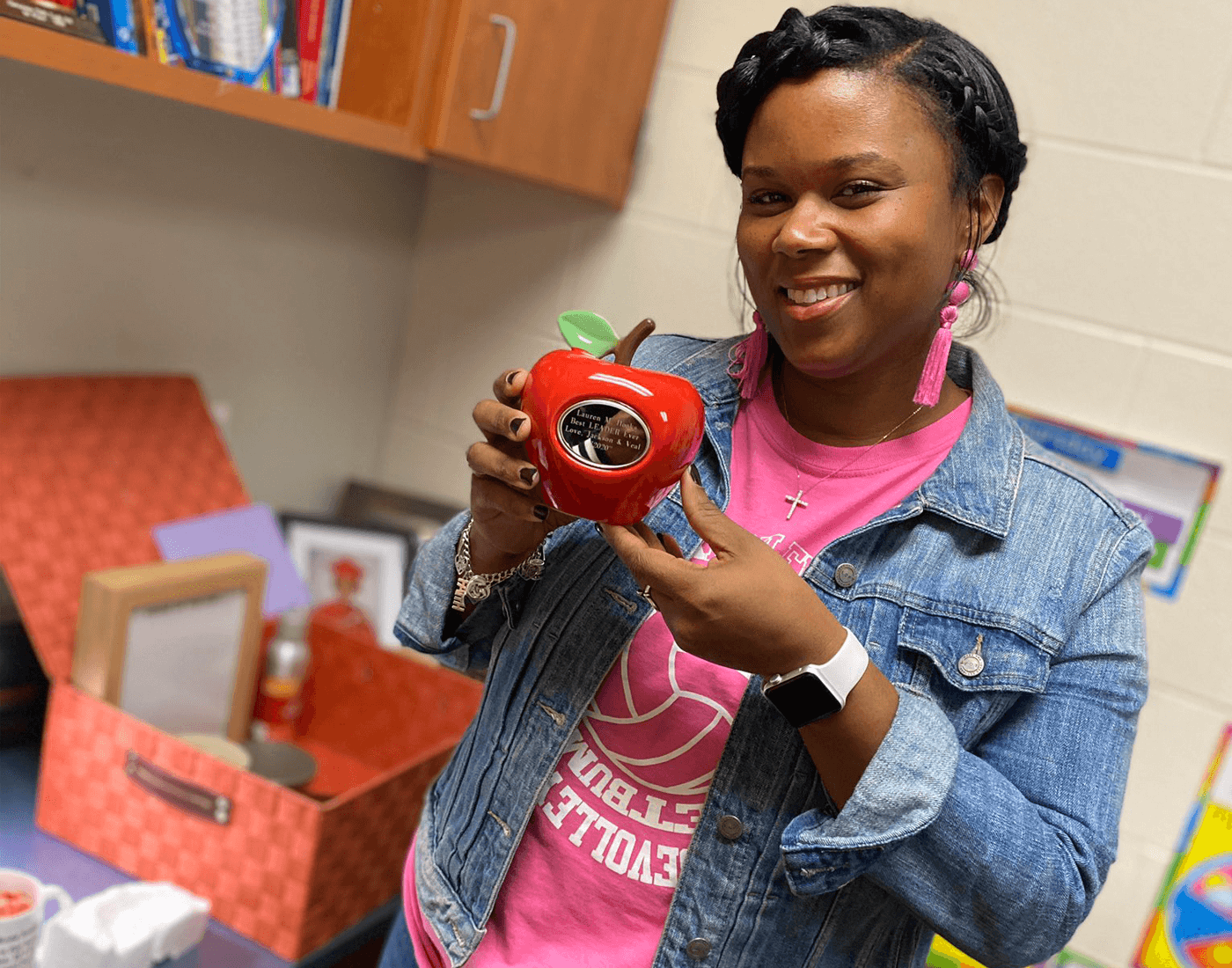 Lauren Hooks, principal of Bruce Elementary in Houston, is tasked with monitoring the progress of teachers and students who use Miles’s NES approach.